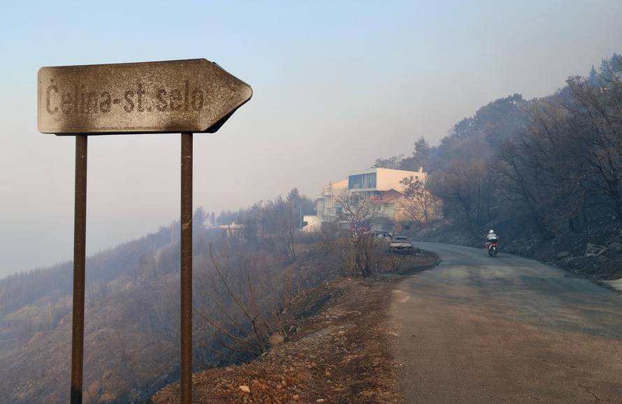 Posljedice požara kod Omiša