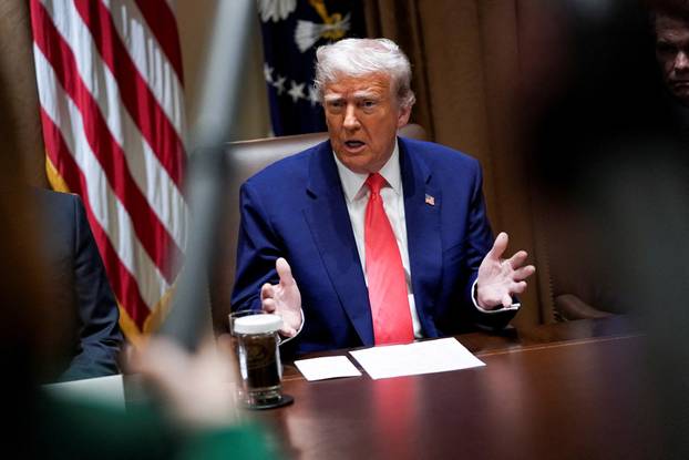 U.S. President Trump holds a cabinet meeting at the White House