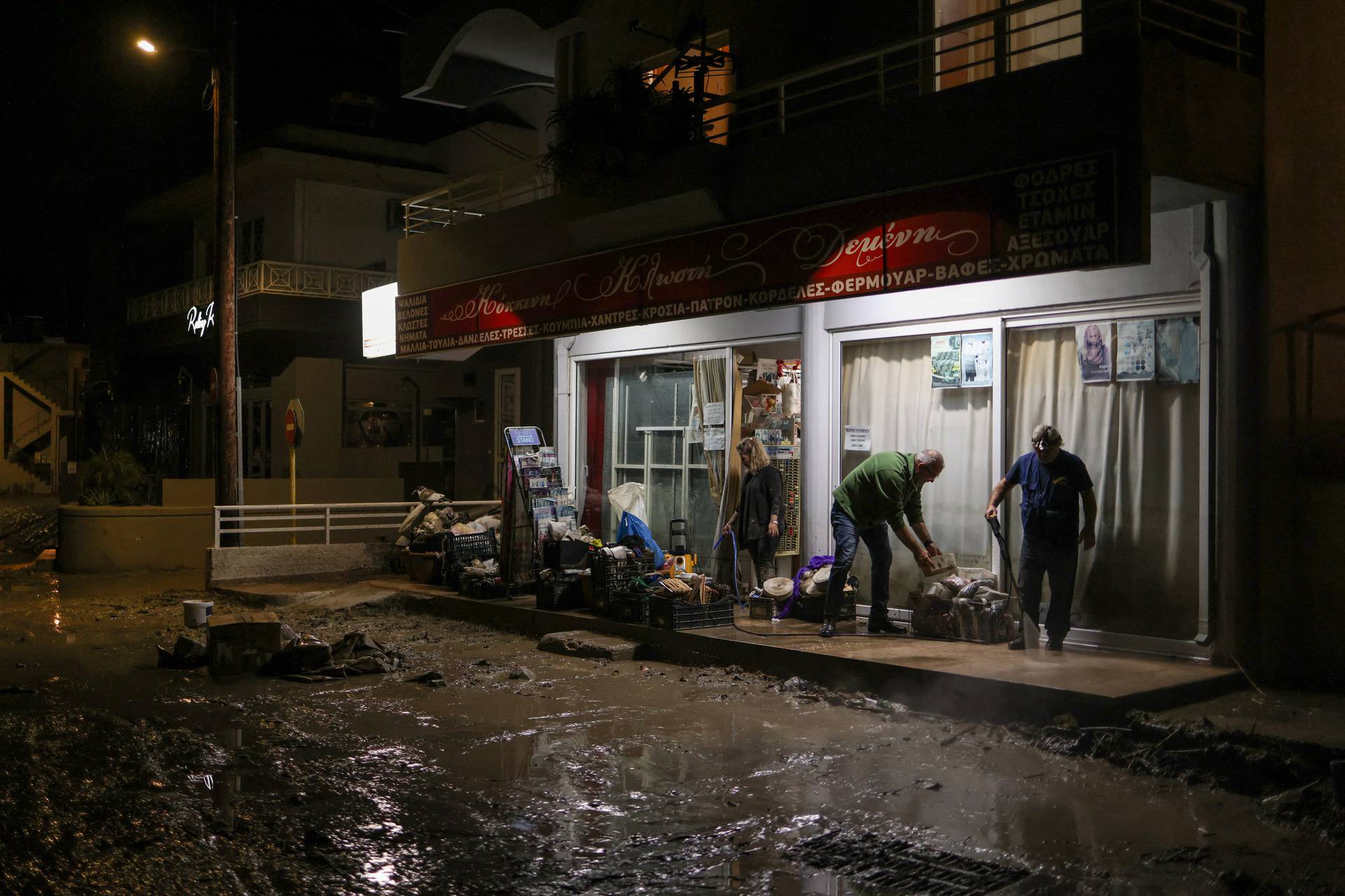 Storm Bora floods homes, streets in Greek island of Rhodes