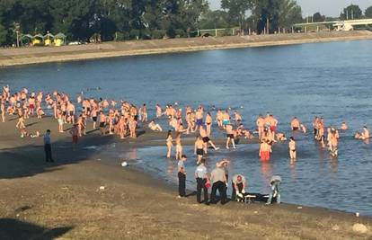 Na prepunoj plaži: Muškarac se utopio na osječkoj Copacabani