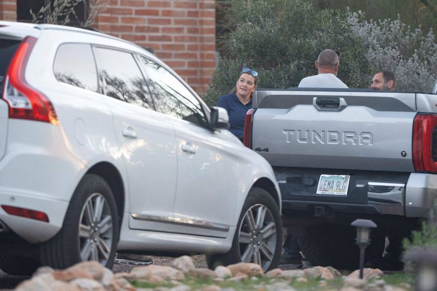 People attend a vigil after the disappearance of Nancy Guthrie in Tucson