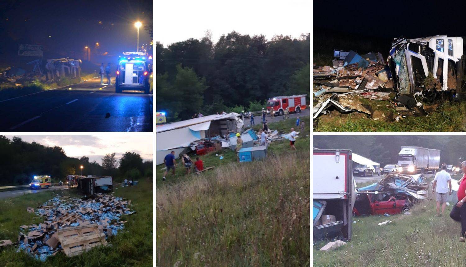 Tegljač pao na auto: Jedan je poginuo, dvoje teško ozlijeđeni