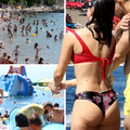 FOTOGALERIJA Bikiniji, tangice, šeširi i krcate plaže. Toplinski je val, evo stanja po gradovima