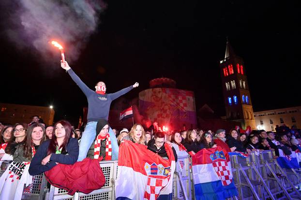 Navijači u Zadru očekuju povratak brončanih Vatrenih