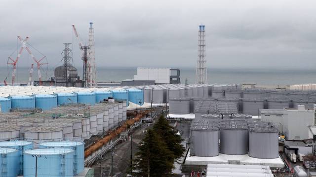 FILE PHOTO: Storage tanks for radioactive water are seen at tsunami-crippled Fukushima Daiichi nuclear power plant in Okuma town, Fukushima prefecture, Japan