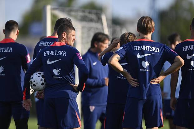Zagreb: Trening nogometaša hrvatske nogometne reprezetacije