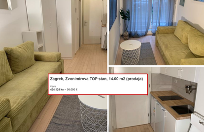 Prodaju stan od 14 kvadrata u Zagrebu. Kvadrat - 4000 eura. 'To je investicija. Brzo se isplati'