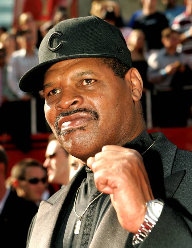 FILE PHOTO: Former boxer Leon Spinks arrives at the 13th annual ESPY Awards in Hollywood.