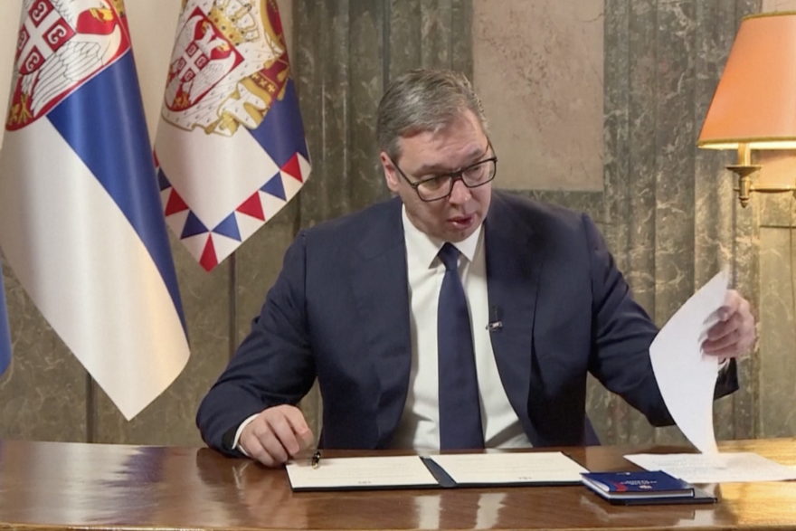 govor aleksanrda vučića o raskridanju parlamenta