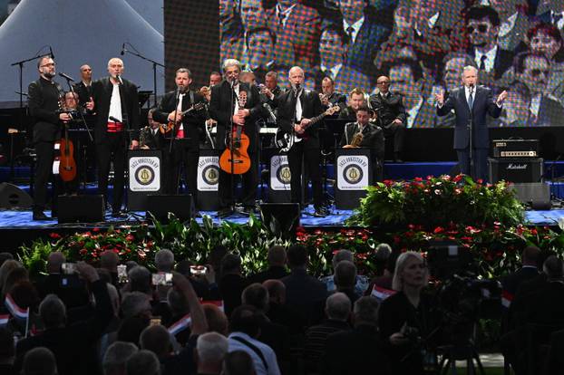 Svečani koncert u Zagrebu povodom 35. obljetnice postrojavanja Zbora narodne garde i ustrojavanja Hrvatske vojske i policije