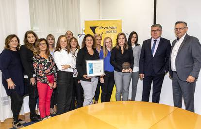Hrvatskoj pošti treći put certifikat Poslodavac Partner