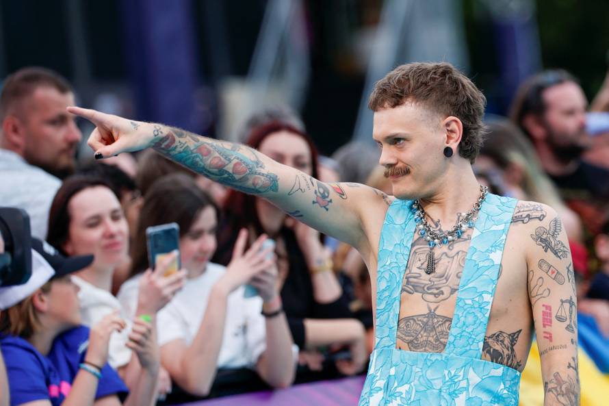 Eurovision Song Contest's 'Turquoise Carpet' event in Vienna