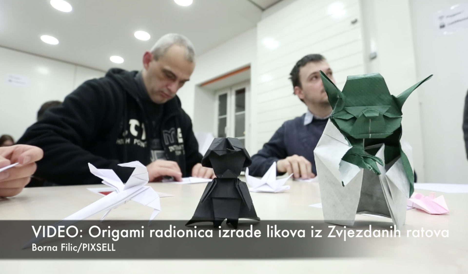 Star Wars zaludio Zagreb: Od papira su izradili likove iz filma