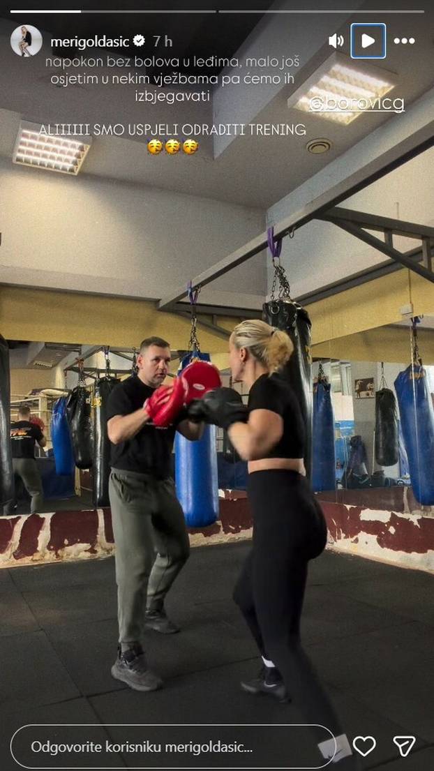 FOTO Intenzivan trening: Ovako Meri Goldašić ostaje u formi!