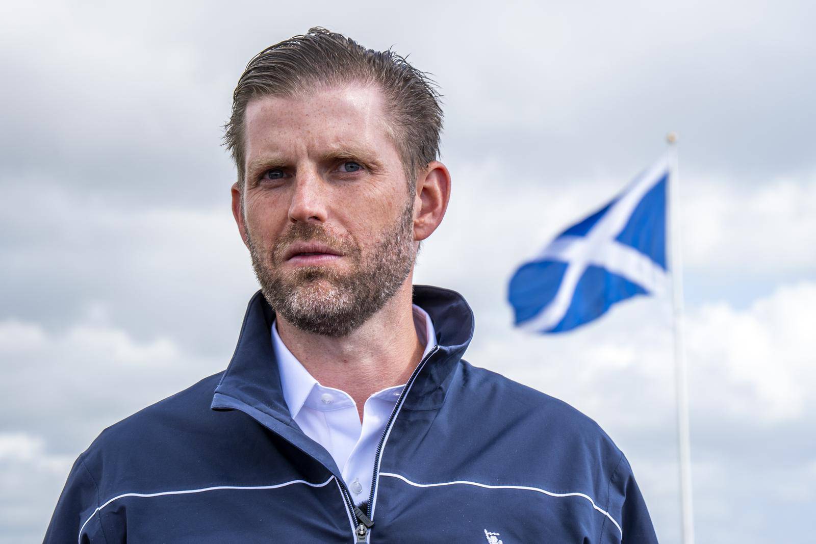 Eric Trump visits Trump International Scotland