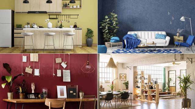 Kako odabrati najbolje boje za zidove: Crvena je idealna za ured i rad, a žuta za kuhinju