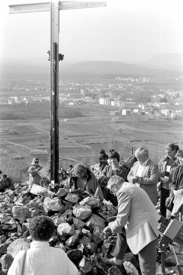 Podbrdo, mjesto ukazanja Gospe u Međugorju, 27.1.1991.