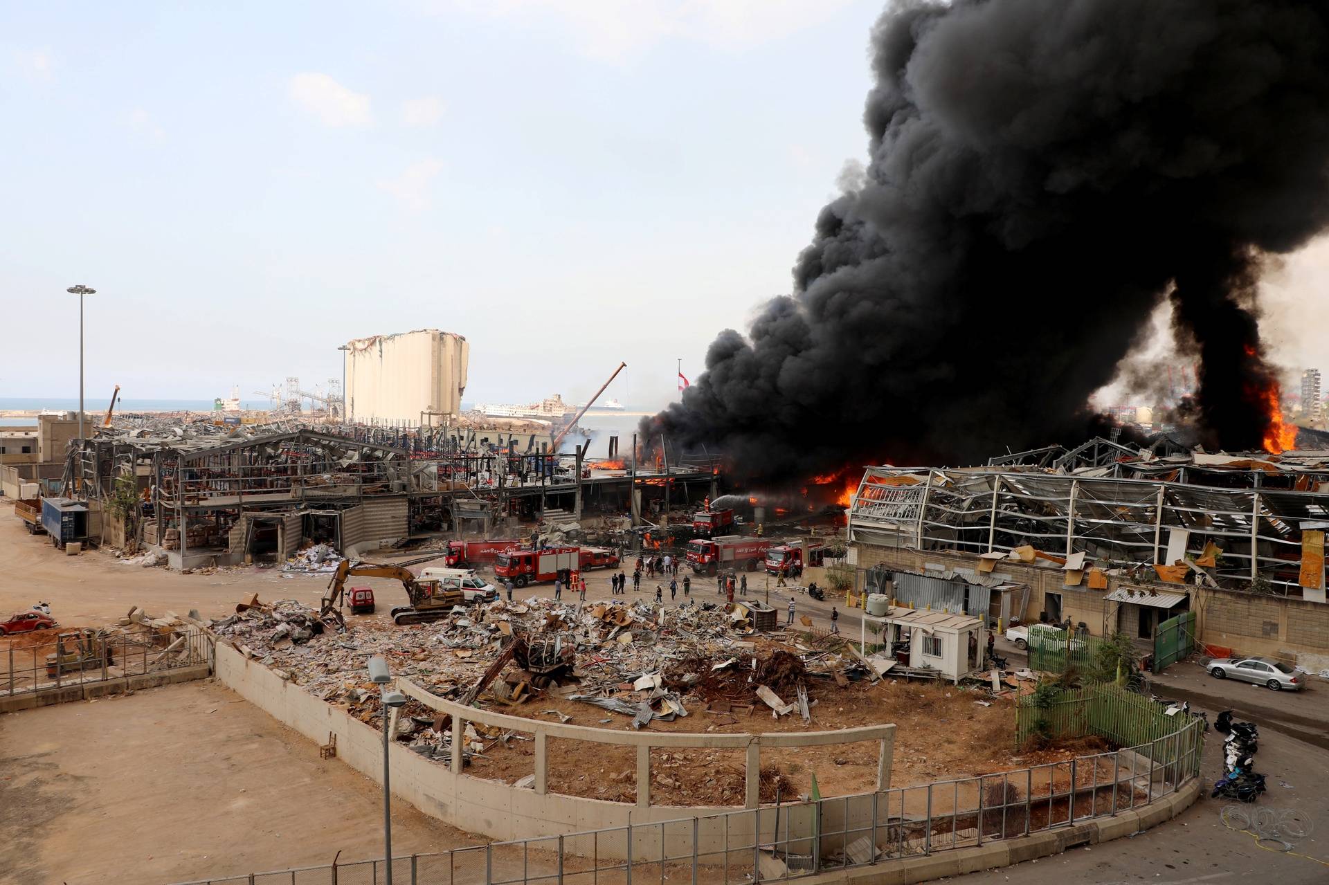 Fire breaks out at Beirut's port area