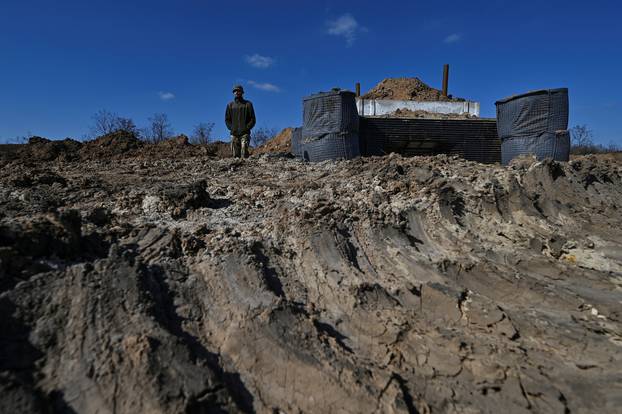 Ukrainian defence line in Zaporizhzhia region