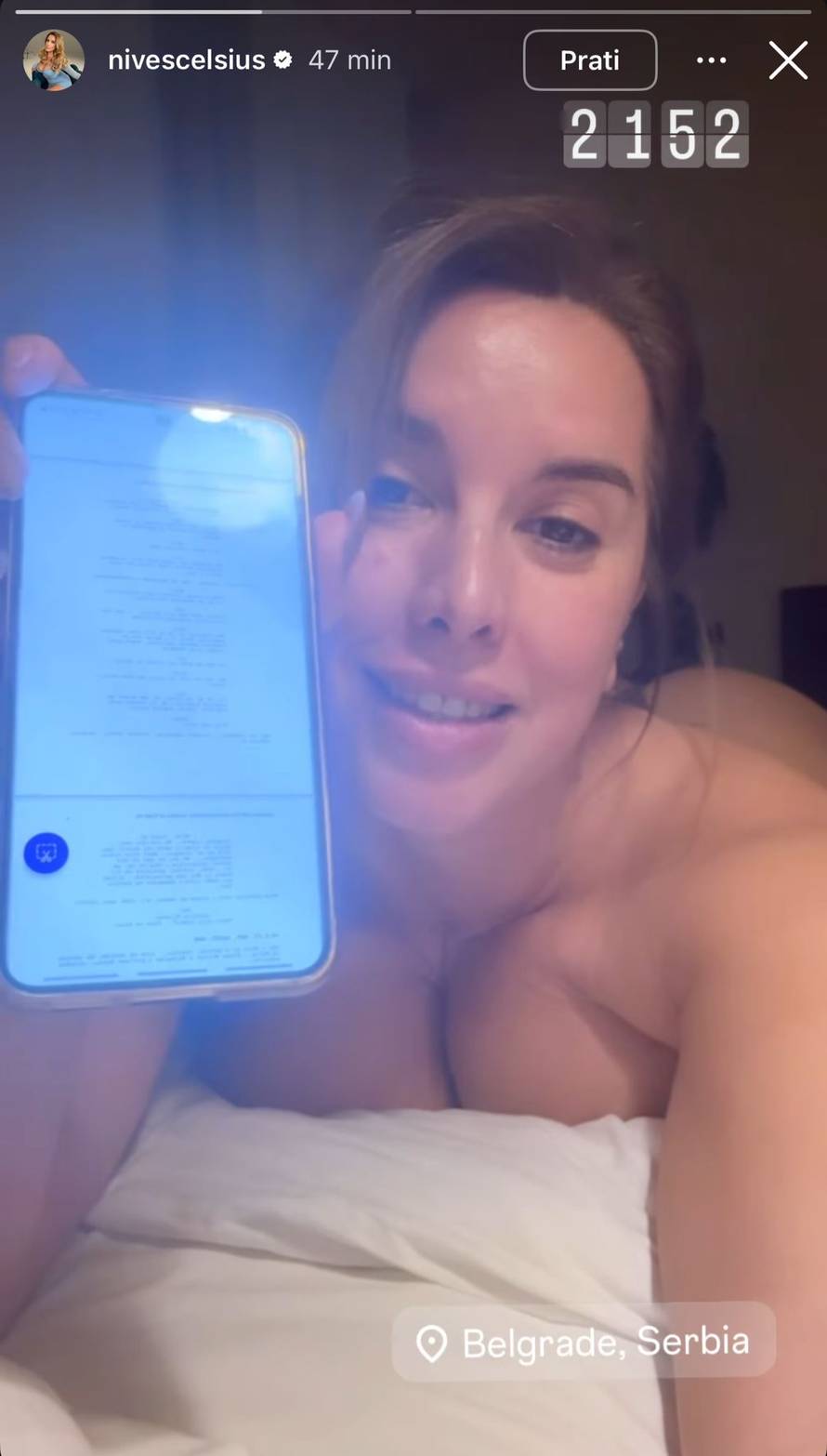 Nives Celzijus opet servira golu istinu? U tangicama je otkrila sadržaj svog mobitela...