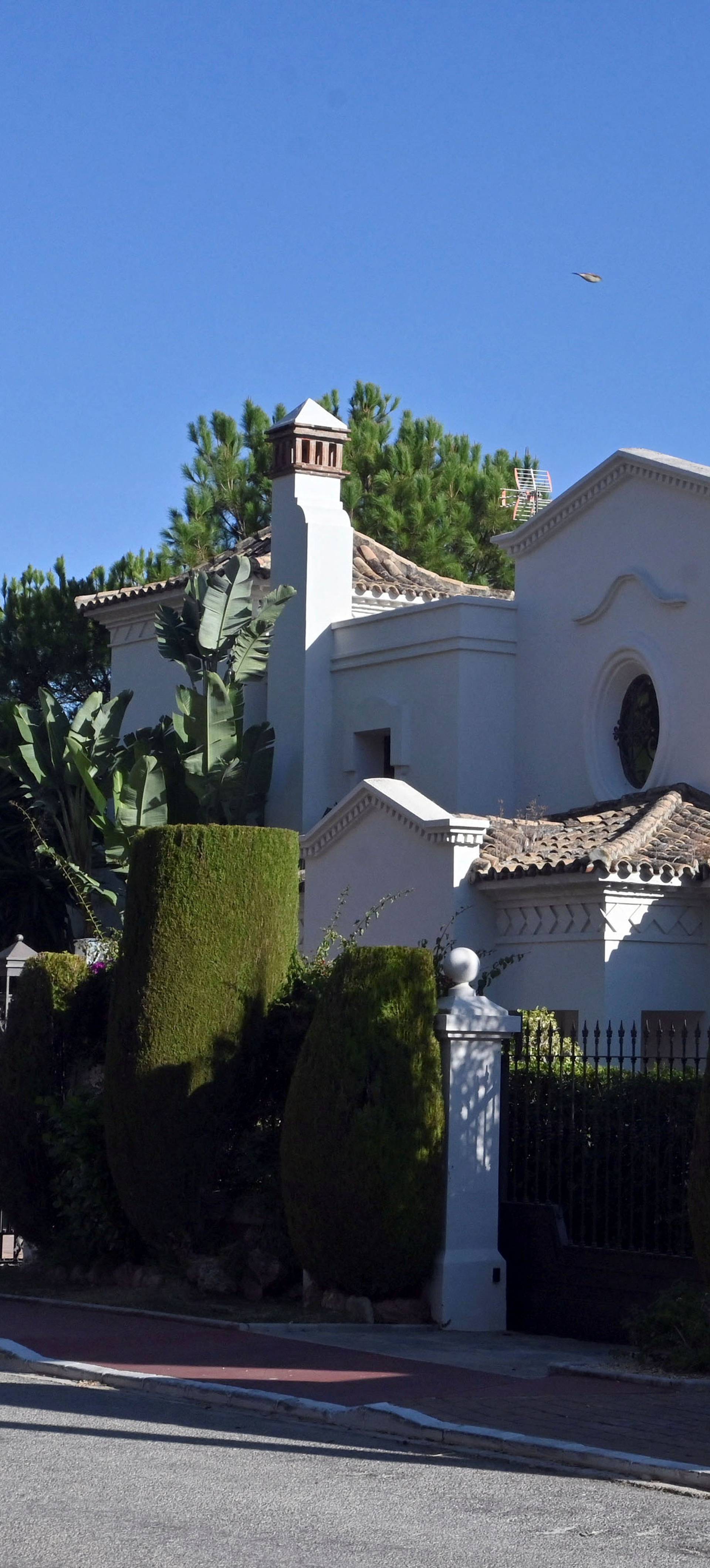 General view of Novak Djokovic's house in Marbella