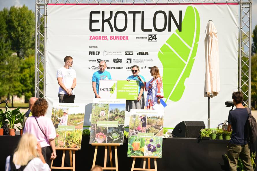 Zagreb:  Ekotlon na jezeru Bundek