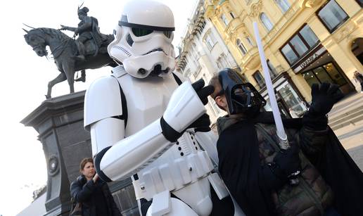 Star Wars zaludio Zagreb: Od papira su izradili likove iz filma