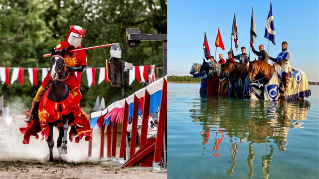 Na Gotlandu vitezovi podsjećaju turiste da se zaštite od korone