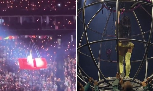 Nakon Beyonce i Katy Perry ima problem s tehnikom: Skoro je ispala iz viseće metalne kugle
