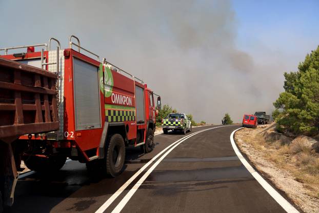 Wildfire on the island of Chios
