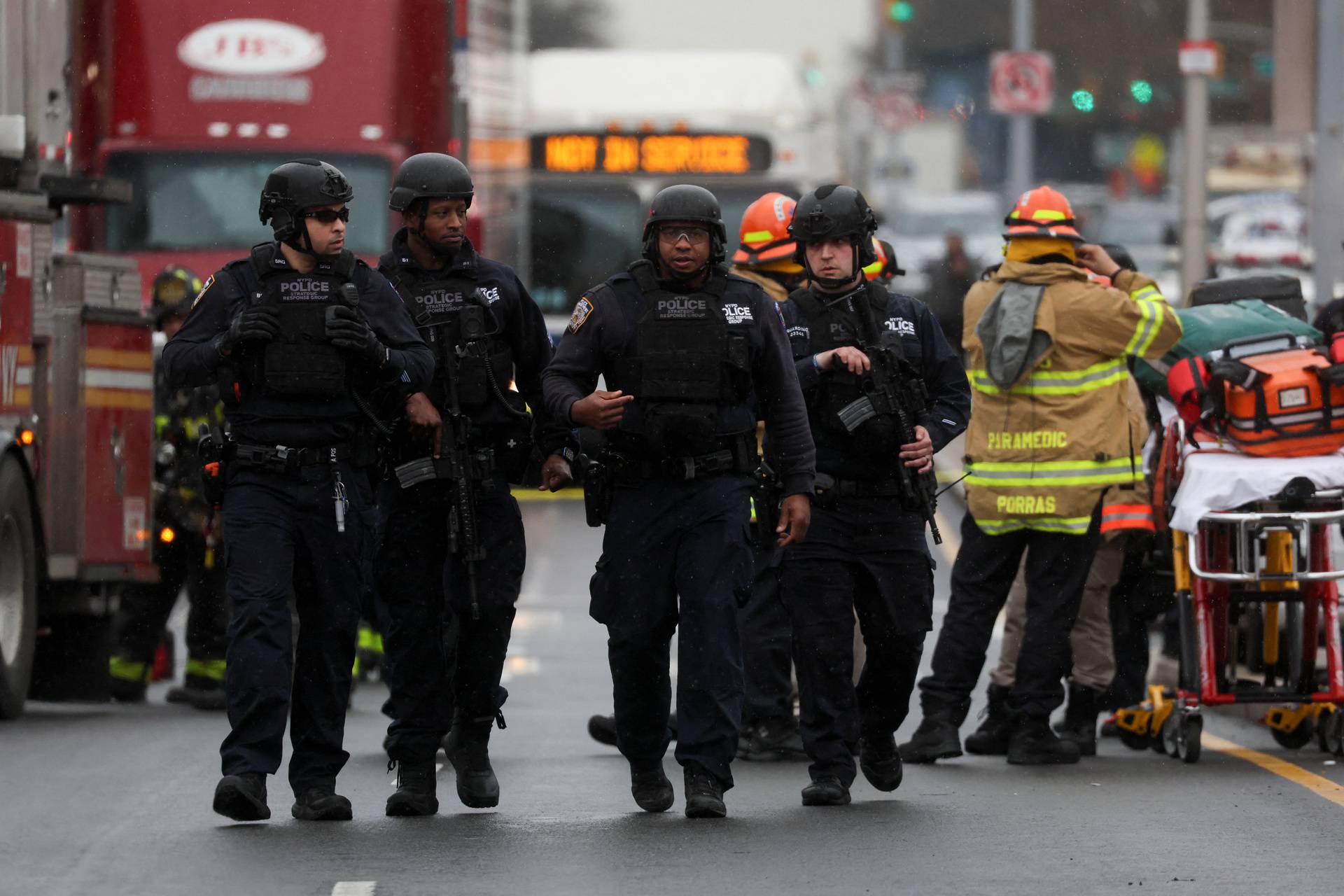 Shooting at a subway station in New York City