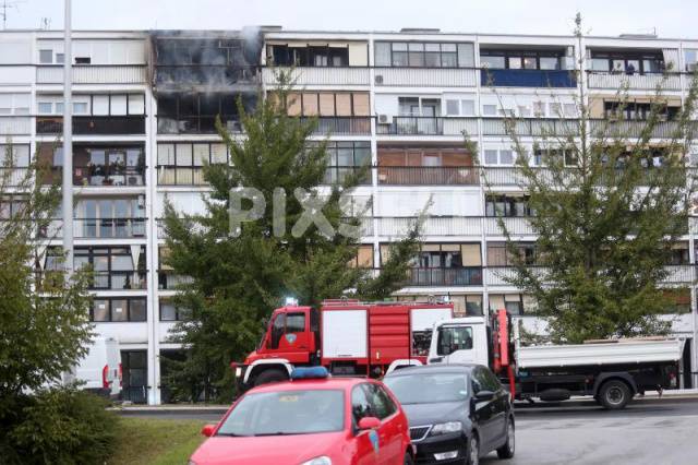 Požar u Zagrebu: Izgorjela dva stana, ozlijeđena jedna osoba