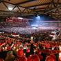 Fans of 1. FC Union Berlin gather at soccer stadium to sing Christmas carols, in Berlin
