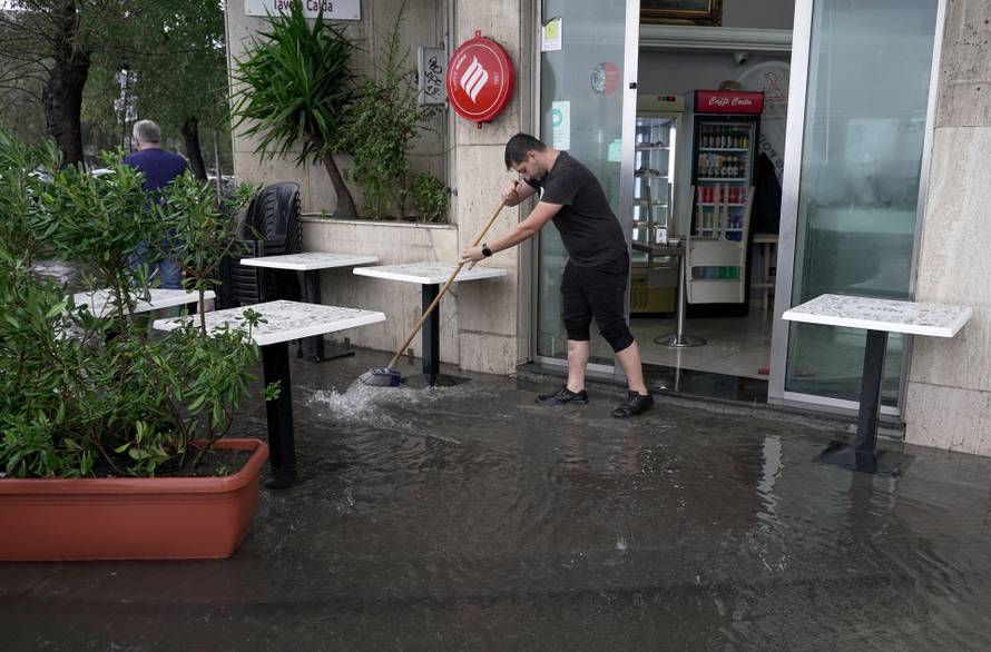 Heavy rainfall on the island of Sicily