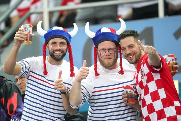 Zagreb: Navijači na susretu Francuske i Hrvatske na IHF Svjetskom rukometnom prvenstvu 2025.