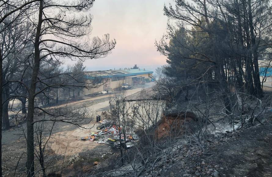 Posljedice požara kod Omiša