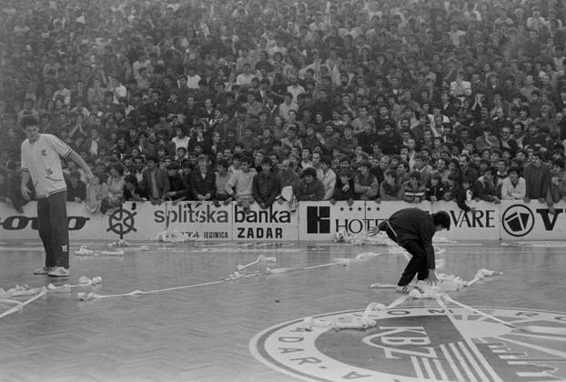 Druga utakmica finala play-offa Prvenstva Jugoslavije 1986. godine, KK Cibona - KK Zadar