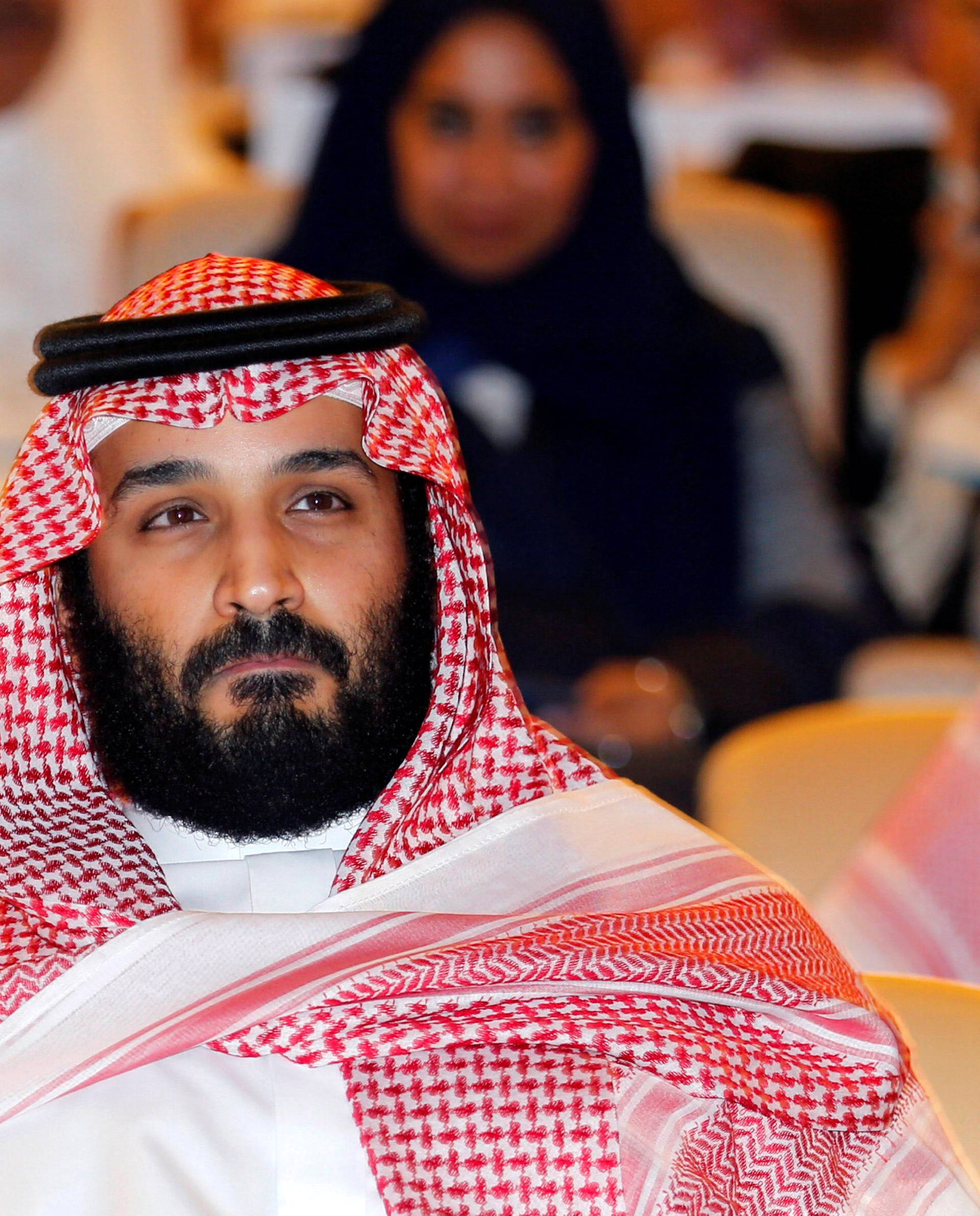 FILE PHOTO: Saudi Crown Prince Mohammed bin Salman attends the Future Investment Initiative conference in Riyadh