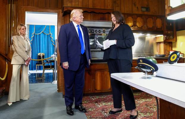 U.S. President Donald Trump visits Graceland, the home of Elvis Presley, in Memphis