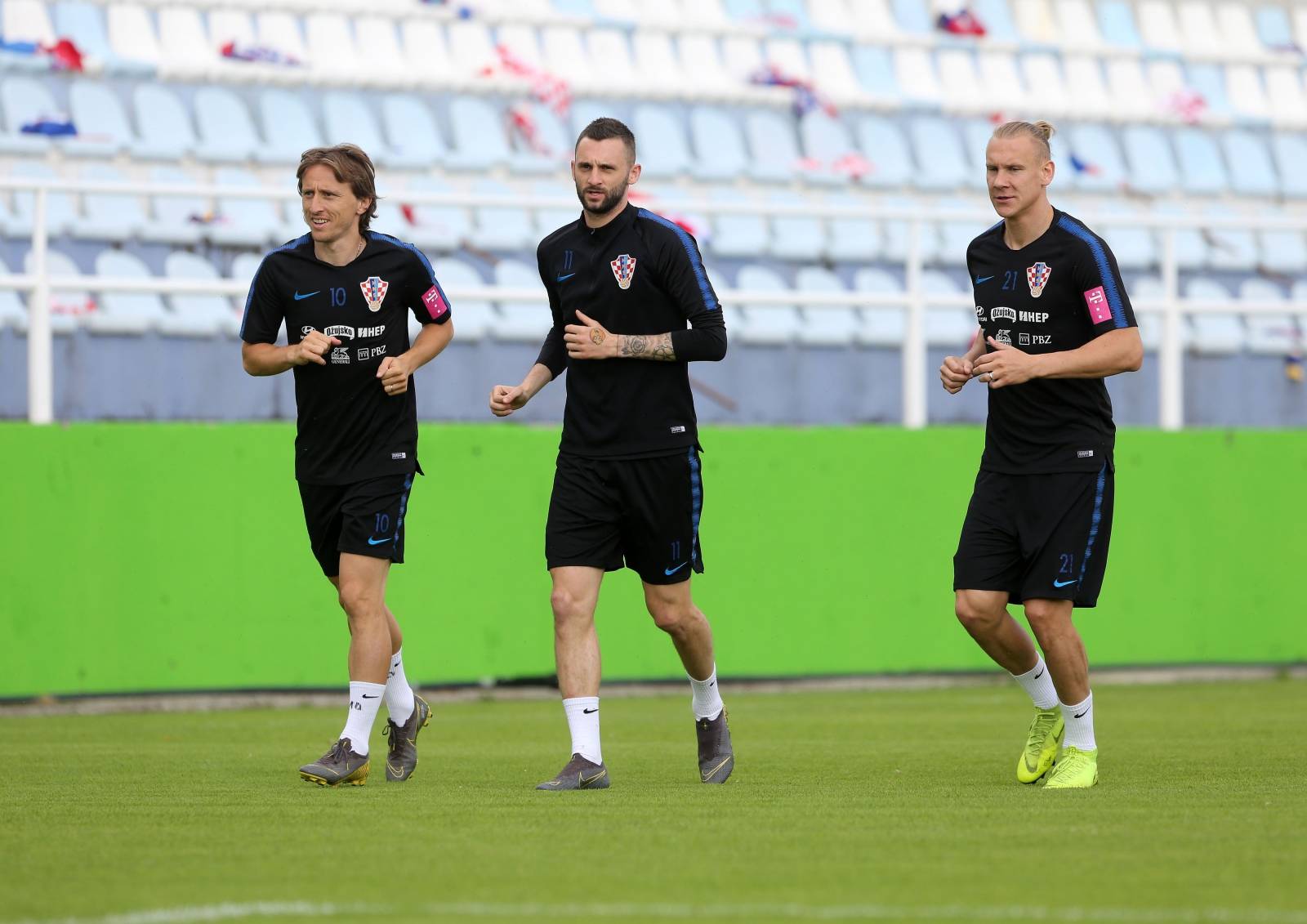 Rijeka: Hrvatska nogometna reprezentacija trenira na pomoÄnom stadionu Rujevica