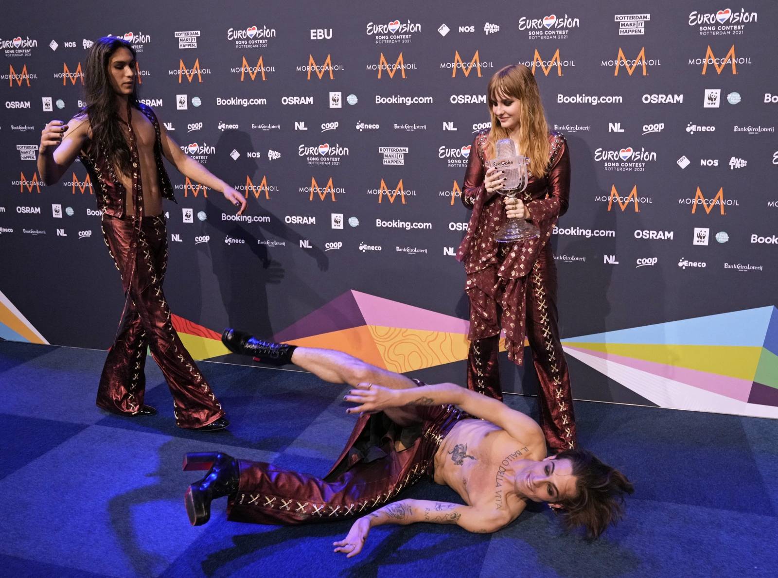 Winner Euro Vision Songcontest 2021 - Maneskin uit Italie - Rotterdam