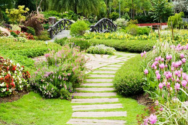Landscaping,In,The,Garden.,The,Path,In,The,Garden.