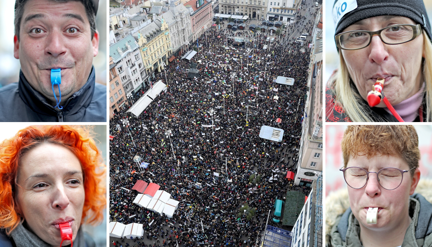 Velika fotogalerija: Prosvjed 'Hrvatska mora bolje'  na Trgu