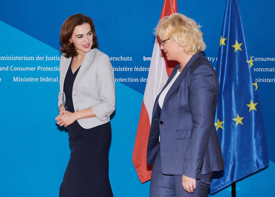 Meeting of Justice Ministers Lambrecht and Zadic