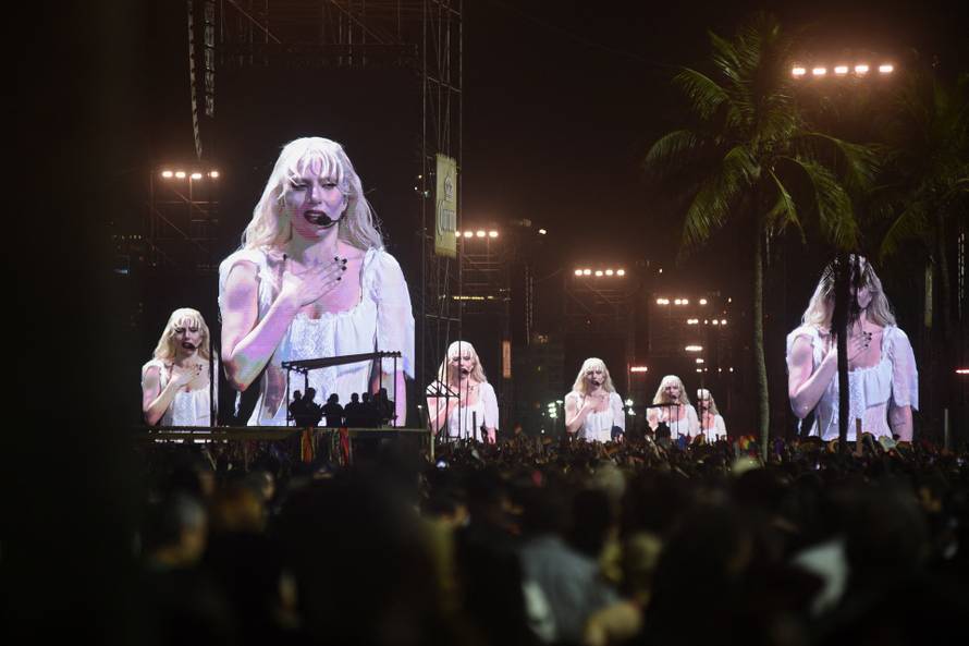 Lady Gaga's open concert at Copacabana beach in Rio de Janeiro