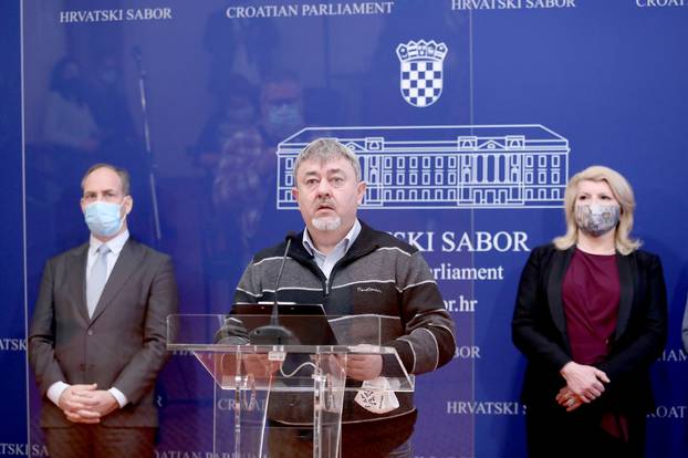 Zagreb: Klub zastupnika Domovinskog pokreta o temi: Cijepljenje protiv COVID-a i o stanju na Banovini