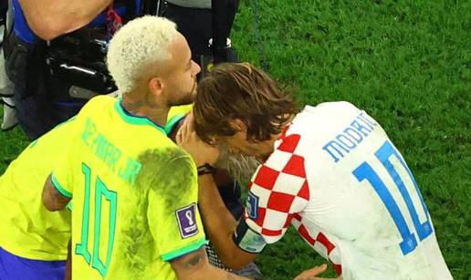 VIDEO Otkriveno što je Modrić govorio 'sinu' u potresnoj sceni. Tješio je uplakanog Brazilca...