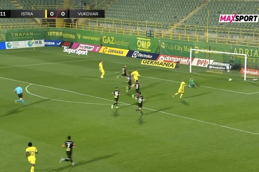 Golovi na utakmici Istra - Vukovar 1-1