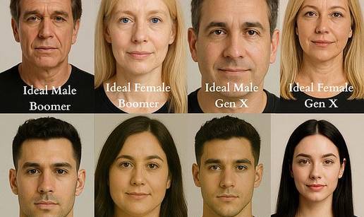 Evo kako izgledaju savr&scaron;eni mu&scaron;karac i &zcaron;ena za milenijalce, boomere te generaciju Z i X