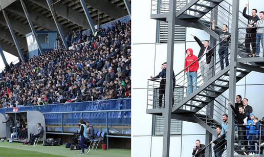 Svi žele gledati Dinamo! Ljudi se penjali na požarne stepenice